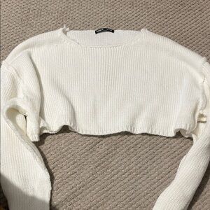 SHEIN White Cropped Sweater
